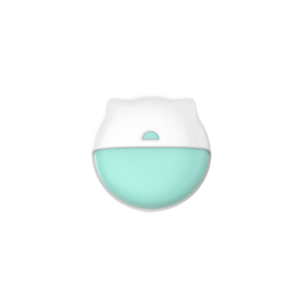 Front view of MindMe Pet Mini, the best pet tracker for cats and small dogs. This GPS pet tracker offers advanced tracking for pets, including real-time location updates and safety zone alerts, making it an ideal pet GPS tracker for small pets.