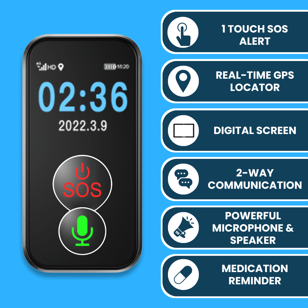 MindMe Pro SM | 4G SOS GPS Pendant | Personal Alarm & Fall Alarm
